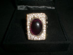 18Kt geelgoud vergulde Burning-Love-Ring